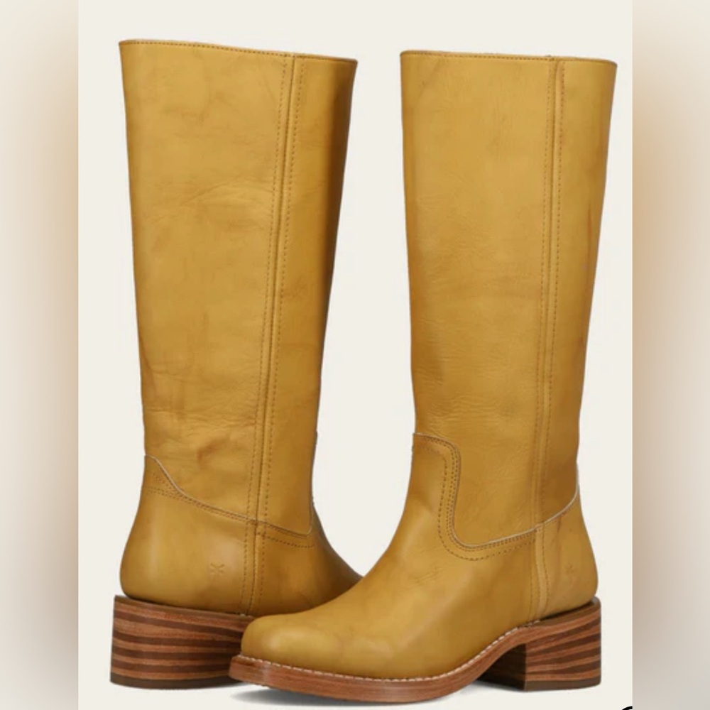 Frye Women’s Campus 14L Banana Leather Boots